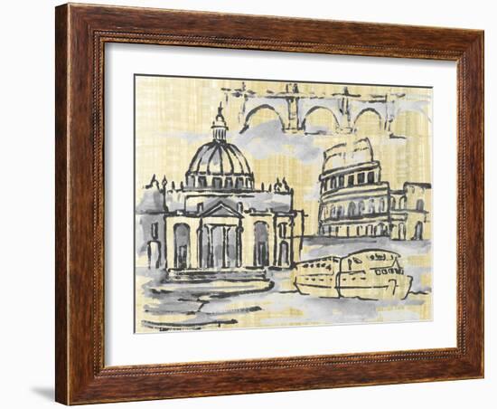 Cities III-Margaret Ferry-Framed Art Print