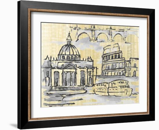 Cities III-Margaret Ferry-Framed Art Print