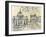 Cities III-Margaret Ferry-Framed Art Print