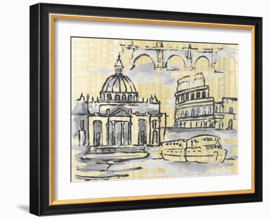 Cities III-Margaret Ferry-Framed Art Print