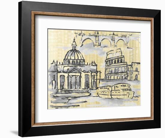 Cities III-Margaret Ferry-Framed Art Print