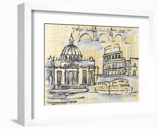 Cities III-Margaret Ferry-Framed Art Print