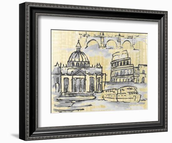 Cities III-Margaret Ferry-Framed Art Print