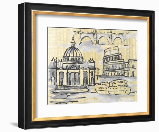 Cities III-Margaret Ferry-Framed Art Print