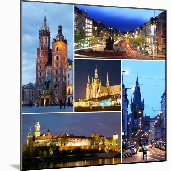 Cities of Europe - Prague and Krakow-George D.-Mounted Photographic Print