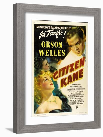 Citizen Kane, Directed by Orson Welles, 1941-null-Framed Giclee Print