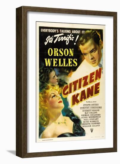 Citizen Kane, Directed by Orson Welles, 1941-null-Framed Giclee Print