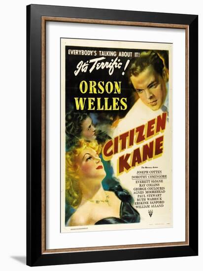 Citizen Kane, Directed by Orson Welles, 1941-null-Framed Giclee Print