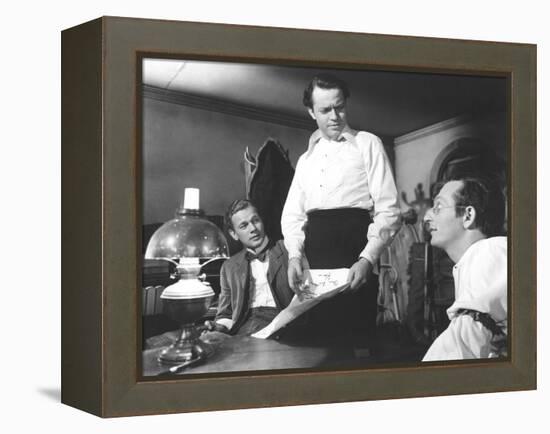 Citizen Kane, Joseph Cotten, Orson Welles, Everett Sloane, 1941-null-Framed Stretched Canvas