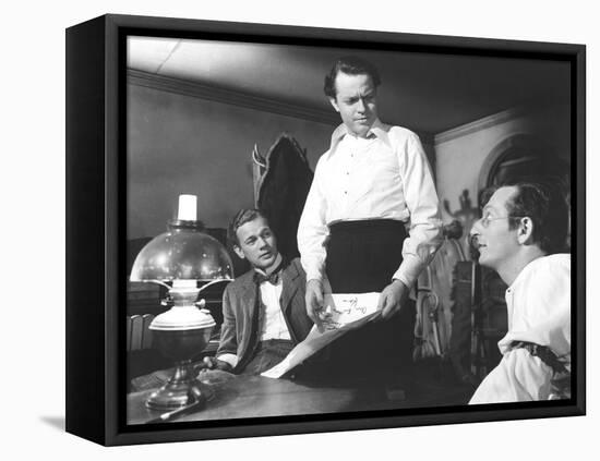 Citizen Kane, Joseph Cotten, Orson Welles, Everett Sloane, 1941-null-Framed Stretched Canvas