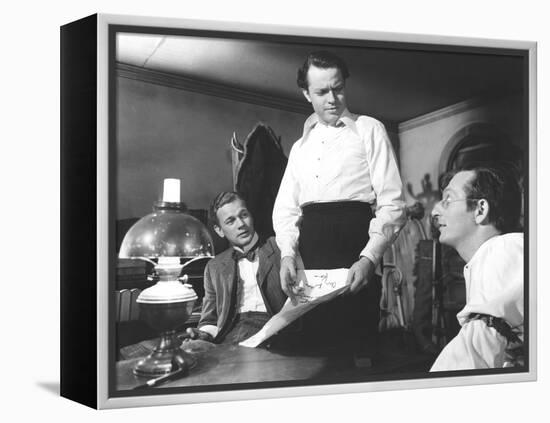 Citizen Kane, Joseph Cotten, Orson Welles, Everett Sloane, 1941-null-Framed Stretched Canvas