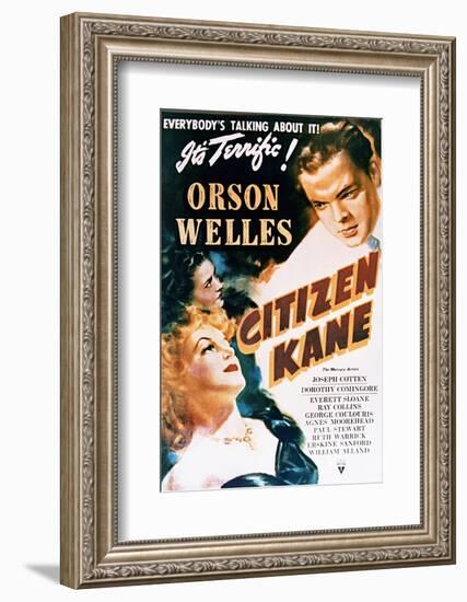 Citizen Kane - Movie Poster Reproduction-null-Framed Photo