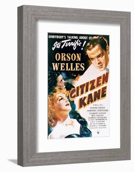 Citizen Kane - Movie Poster Reproduction-null-Framed Photo