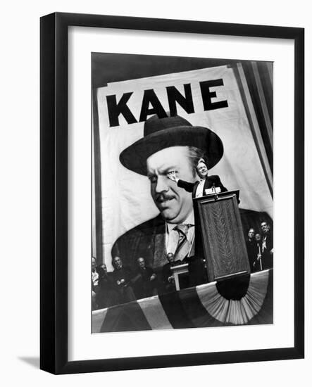 Citizen Kane, Orson Welles, 1941, Running For Governor-null-Framed Photo