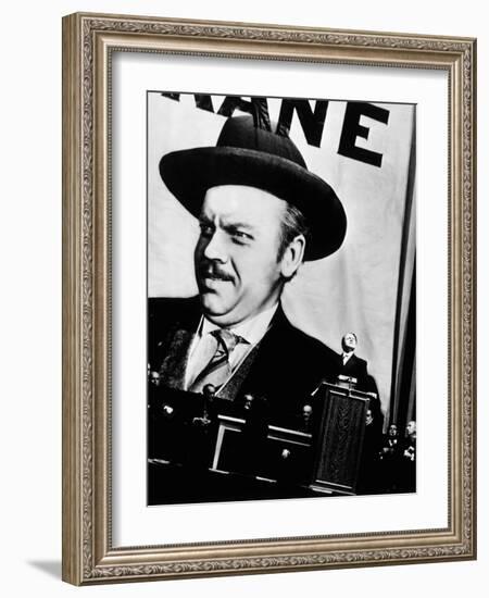 Citizen Kane, Orson Welles, 1941-null-Framed Photo