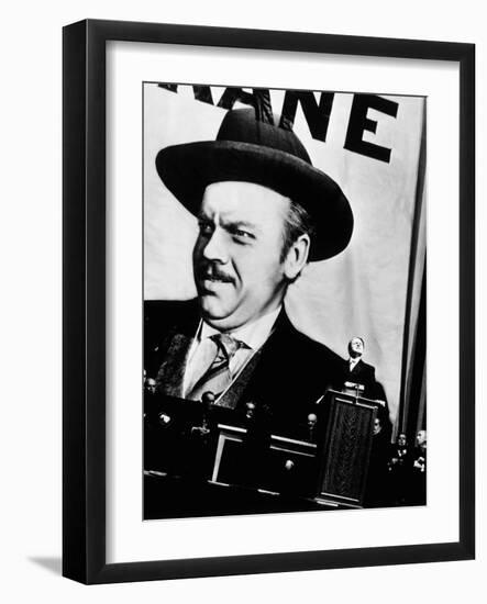 Citizen Kane, Orson Welles, 1941-null-Framed Photo