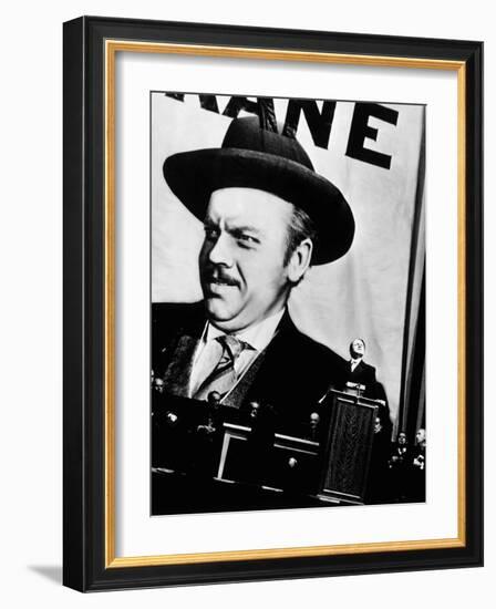 Citizen Kane, Orson Welles, 1941-null-Framed Photo