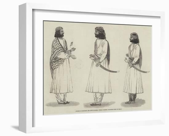 Citizen of Moultan and Sikh Soldiers-null-Framed Giclee Print