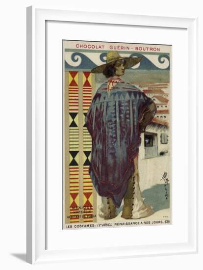 Citizen of Puebla, Mexico, 19th Century-null-Framed Giclee Print