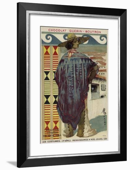 Citizen of Puebla, Mexico, 19th Century-null-Framed Giclee Print