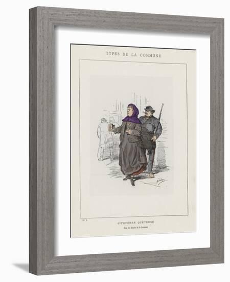 Citoyenne Queteuse, Pour Les Blesses De La Commune-Charles Albert d'Arnoux Bertall-Framed Giclee Print