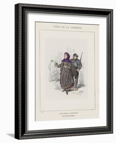 Citoyenne Queteuse, Pour Les Blesses De La Commune-Charles Albert d'Arnoux Bertall-Framed Giclee Print
