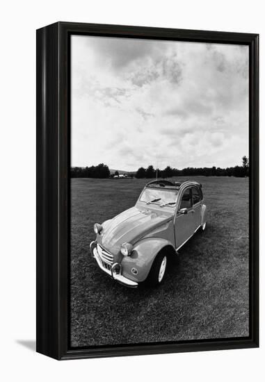 Citroen 2CV, Black and White Picture-Walter Bibikow-Framed Premier Image Canvas