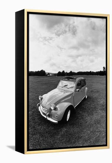 Citroen 2CV, Black and White Picture-Walter Bibikow-Framed Premier Image Canvas