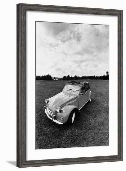 Citroen 2CV, Black and White Picture-Walter Bibikow-Framed Photographic Print