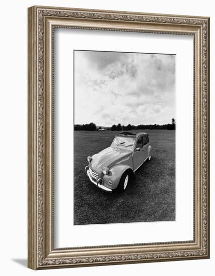 Citroen 2CV, Black and White Picture-Walter Bibikow-Framed Photographic Print