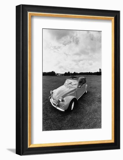 Citroen 2CV, Black and White Picture-Walter Bibikow-Framed Photographic Print