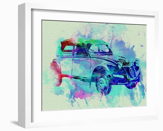 Citroen 2Cv-NaxArt-Framed Art Print