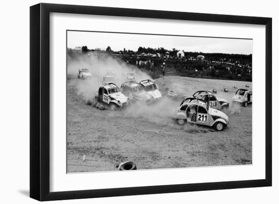 Citroën 2Cvs at an Auto-Cross-null-Framed Photographic Print