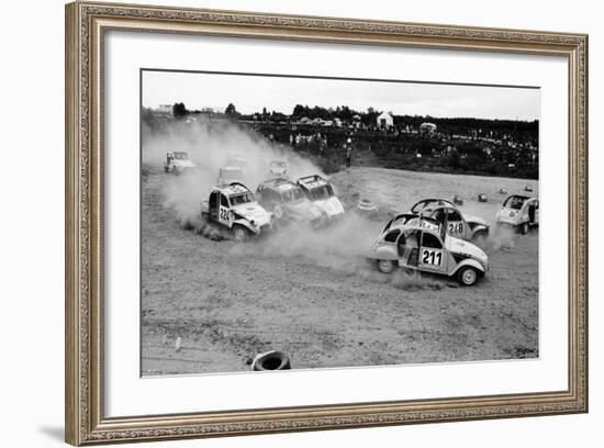 Citroën 2Cvs at an Auto-Cross-null-Framed Photographic Print