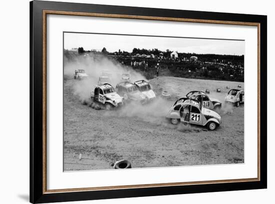 Citroën 2Cvs at an Auto-Cross-null-Framed Photographic Print