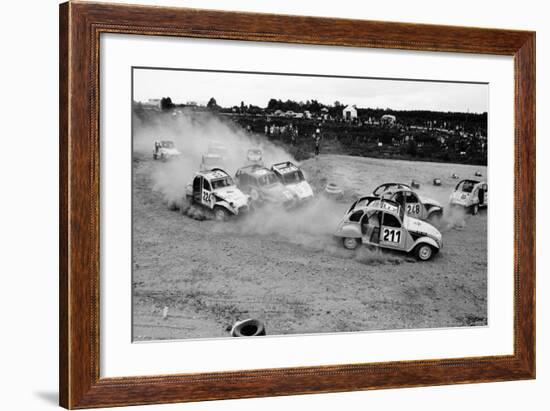 Citroën 2Cvs at an Auto-Cross-null-Framed Photographic Print