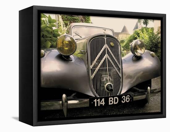 Citroen 4Cv, Gargillesse Village, Creuse, Loire Valley, France-David Hughes-Framed Premier Image Canvas