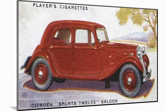 Citroen Saloon-null-Mounted Art Print