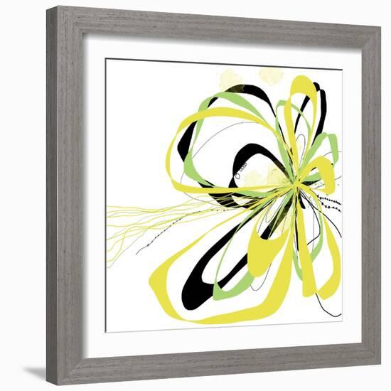 Citron Bloom 2-Jan Weiss-Framed Art Print