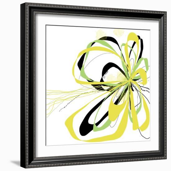 Citron Bloom 2-Jan Weiss-Framed Art Print