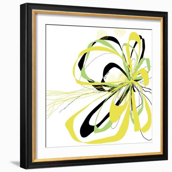 Citron Bloom 2-Jan Weiss-Framed Art Print