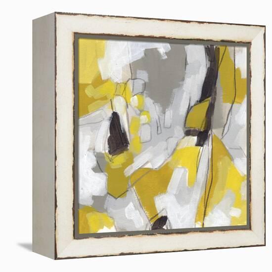 Citron Confetti II-June Vess-Framed Stretched Canvas