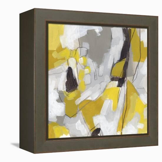 Citron Confetti II-June Vess-Framed Stretched Canvas