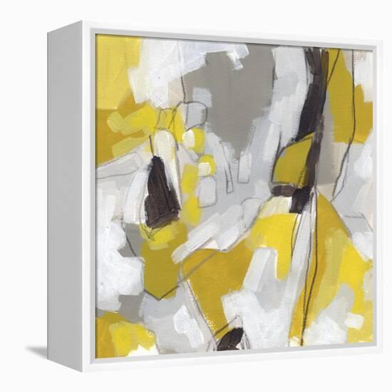 Citron Confetti II-June Vess-Framed Stretched Canvas