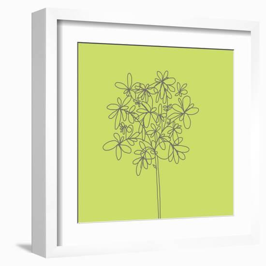 Citron Happy Flower-Jan Weiss-Framed Art Print