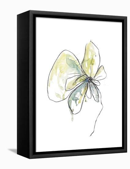 Citron Modern Botanical-Jan Weiss-Framed Stretched Canvas