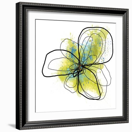 Citron Petals One-Jan Weiss-Framed Art Print