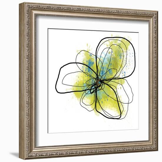 Citron Petals One-Jan Weiss-Framed Art Print