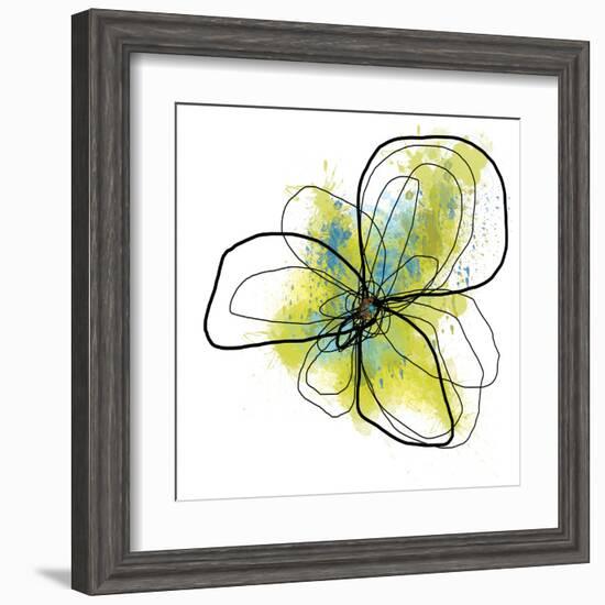 Citron Petals One-Jan Weiss-Framed Art Print