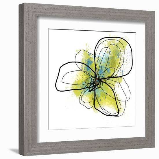 Citron Petals One-Jan Weiss-Framed Art Print